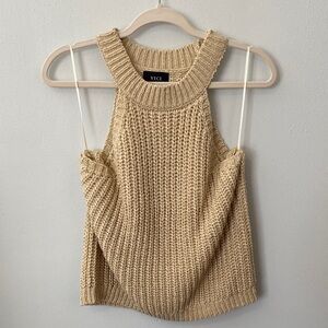 Vici Tan Knit Sleeveless Top
